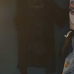 Black Sheer Long Sleeve Top